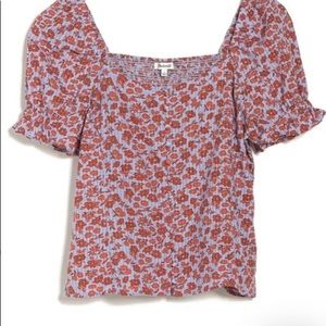Madewell Floral Top